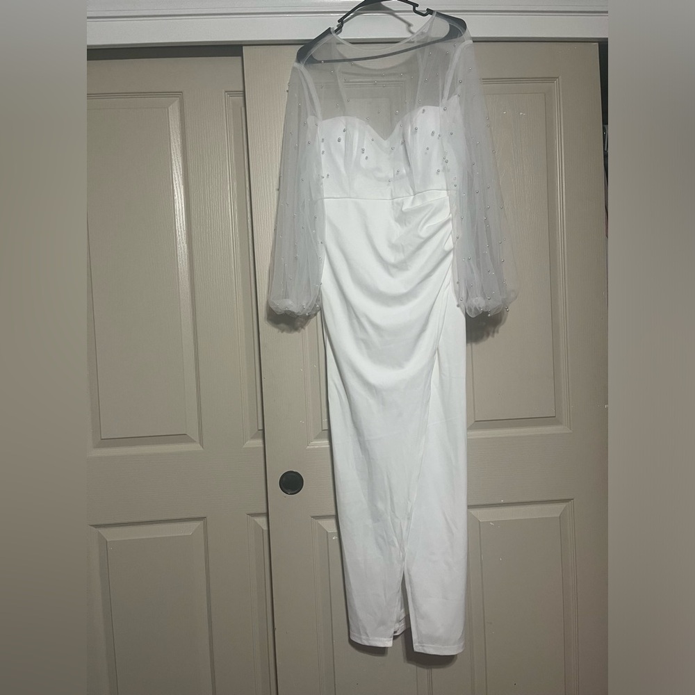 Large White Engagement Dress